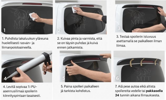 Spoilerin asennusohje