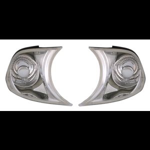 Etuvilkut kromi/kirkas BMW E46 Coupe + Cabrio 2/98- 8/01 960198