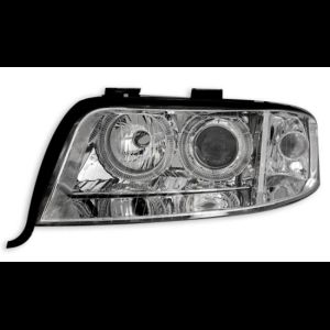 Audi A6 4B C5, 5/01-4/04 Angel eyes XENON valot kromi ,960772