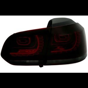 Golf 6 LED takavalot puna-savu